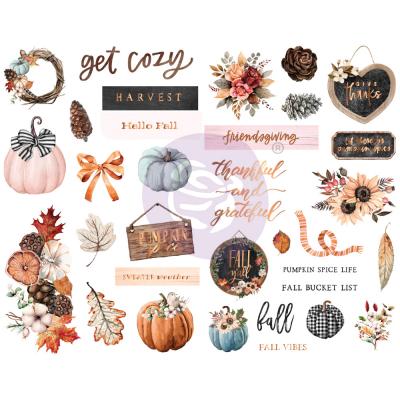 Prima Marketing Pumpkin & Spice Die Cuts - Chipboards